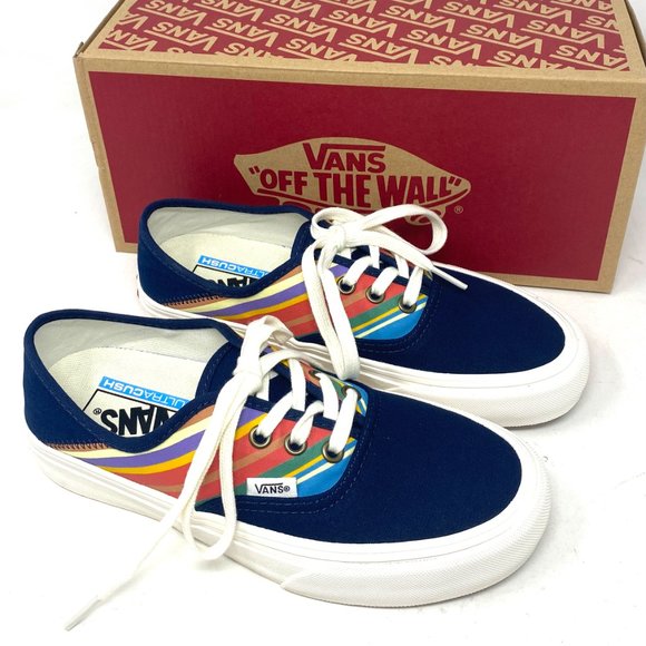 VANS Authentic Sf Retro Stripes Dress Blue Women's Size 7 VN0A3MU61B - Picture 8 of 11